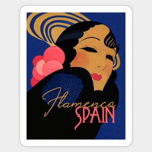 Flamenco Spain Art Deco Sticker